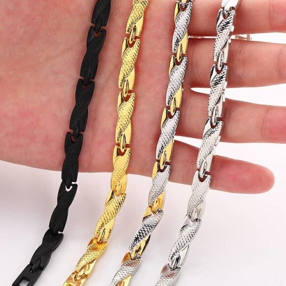 Casual Retro Fashion Dragon Pattern Magnetic Bracelet - Picture 1 of 15